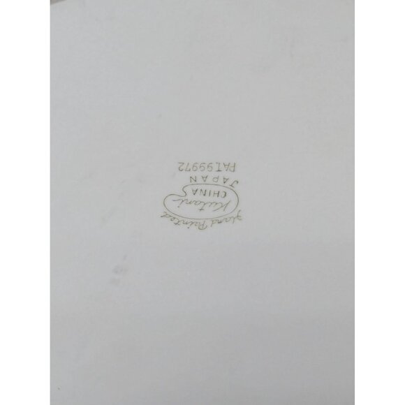 Vintage Kutani Set 2 Snack Plates with Cups White & Silver Gray Bursts Japan - Picture 13 of 13